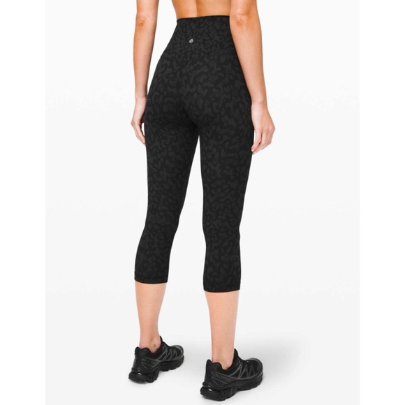 lululemon athletica Pants - Lululemon Align Crop 21” Formation Camo Deep Coal Multi 4